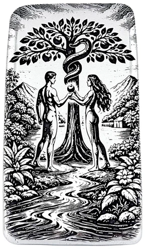 10 ozt 999 Fine Silver Art Bar - ADAM AND EVE - ADAMO TECHNE - Limited