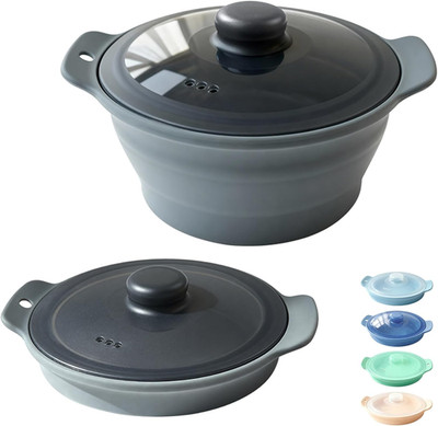 42Oz Silicone Microwave Steamer for Vegetables, Cooker for Microwave with Handle