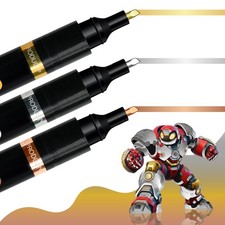 Set Of 3 Liquid Chrome Markers For Universal Mirror Finish Metallic Paint