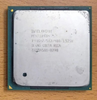 INTEL PENTIUM 4  2.4 GHz PROCESSOR, 400 MHz BUS, SL6GS, SOCKET 478, US SELLER
