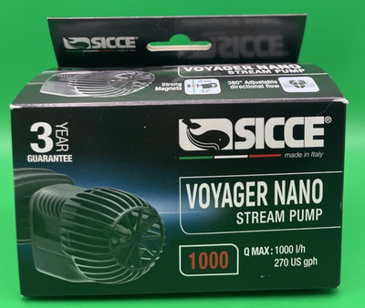 Sicce Voyager Nano Stream 1000 - 270 GPH  Circulation Aquarium Water Pump 