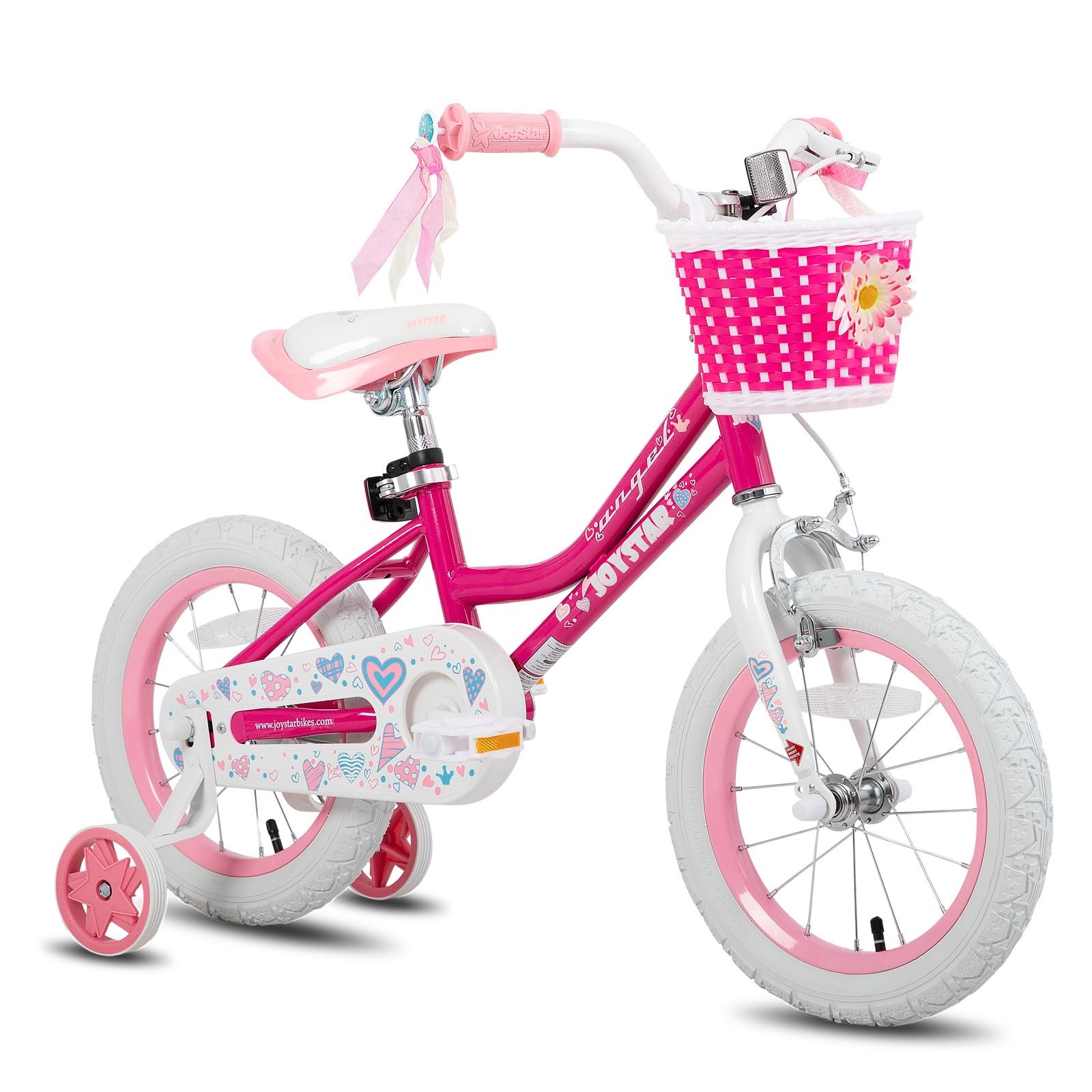 JOYSTAR 14 Inch Girls Bike Toddler Bike for 3 4 5 Years Old Girl 14 Kids Bikes