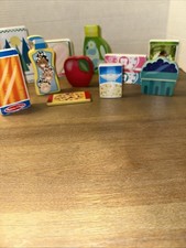 Melissa And Doug 11 Wooden Grocery Replacement Parts With Bar Codes