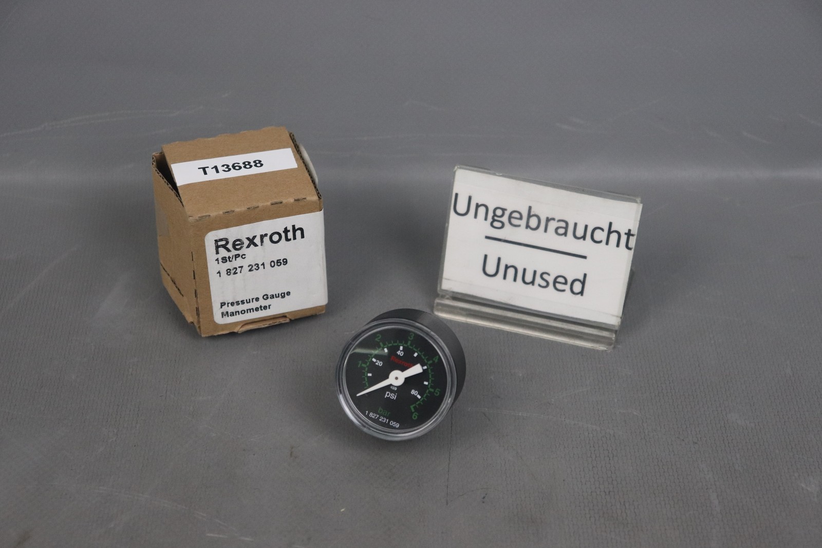 Rexroth Bosch 1 827 231 059 Pressure Gauge Manometer 1827231059 Unused OVP