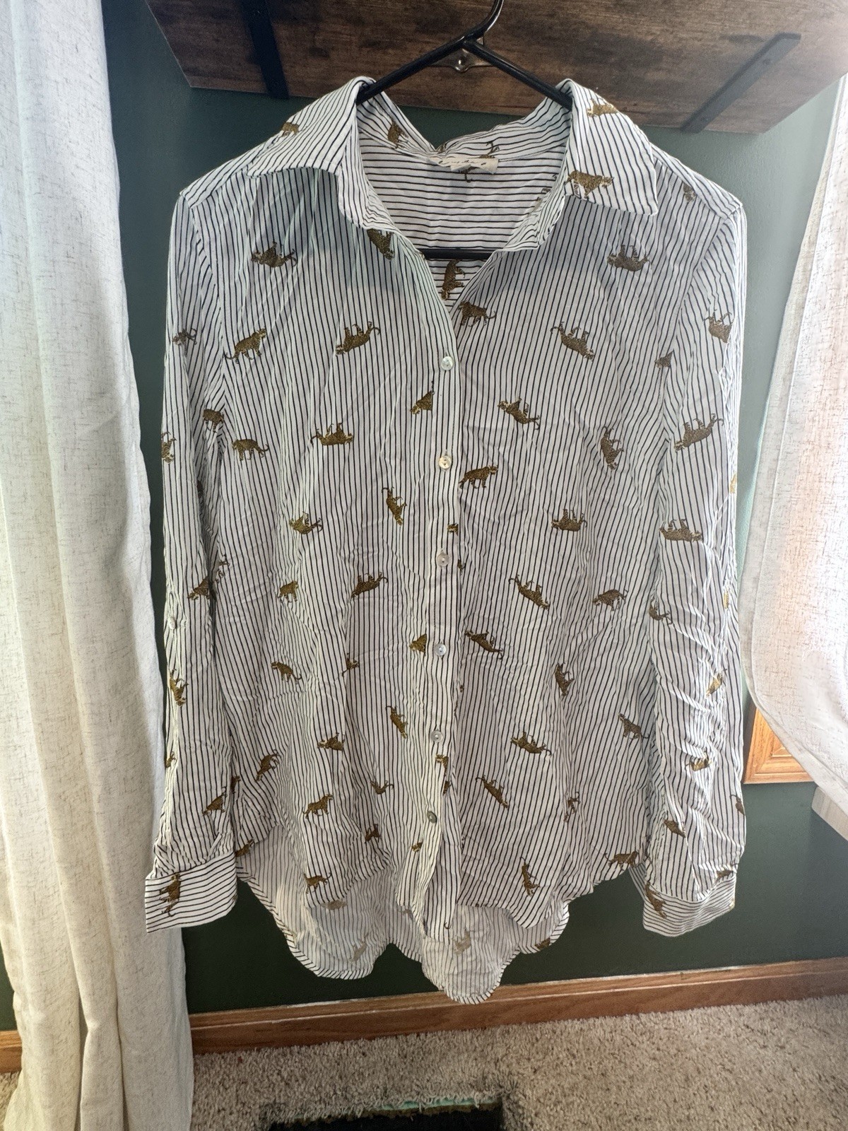 Jane and Delancey Women's Long Sleeve Blouse, Size Small
