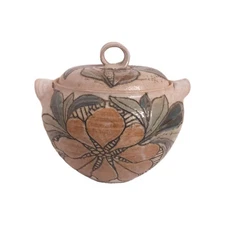 RARE Kozon Kausalik Glazed Pottery w/ Lid Vtg Stoneware Handmade 1985 HTF EUC