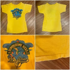 Vintage Jan & Dean 1981 Summertime Kicks Womens T-Shirt Yellow Single Stitch!