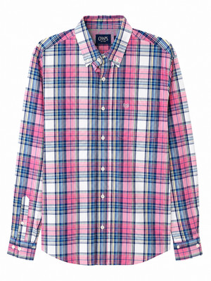 Chaps Men's Long Sleeve Easy Care Stretch Poplin Plain Shirt, Size S!New!!!