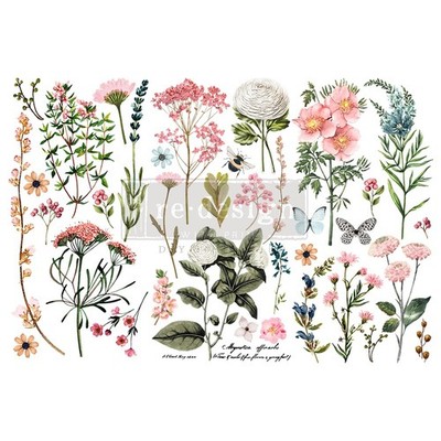 Prima Marketing Re-Design Decor Transfers 6X12 3/Sheets Botanical Paradise