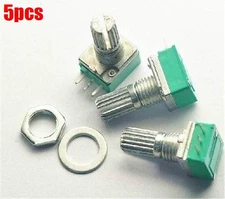 5Pcs 3 Pin Linear Rotary Potentiometer B20K 20K Ohm For Power Amplifier Ic Ne lq
