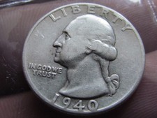 USA ( 1940 RARE ) ONE QUARTER DOLLAR HIGH COLLECTABLE RARE SILVER COIN