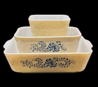 Vintage Pyrex 1970’s Homestead Refrigerator Dishes Without Lids Set Of 3 [1793]