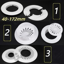Pipe Collars 40-172mm - Pipe Shroud Rose Covers - Wall Hole Decorative Cover Cap