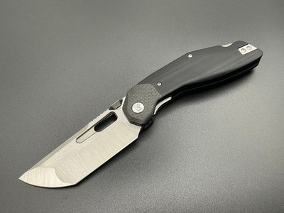 Ketuo Yakuza Folding Knife 3.38'' 14C28N Sandvik Steel Tanto Blade G10 Handle