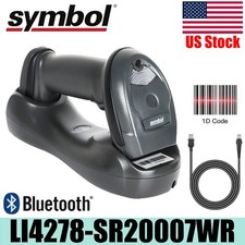 Zebra Symbol LI4278-SR20007WR USB Wireless 1D Handheld Barcode Scanner Cradle