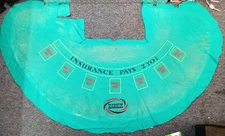 Original Harolds Club Reno Black Jack felt covering,  Casino - FREE SHIPPING