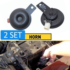 2set Metal Horns Black For Honda Civic Crv Accord City Fit Odyssey Pilot