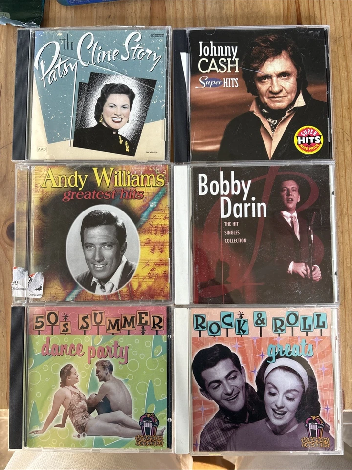 50s 60s Oldies 7 CD Lot: Wcbs Fm101 Patsy Cline Johnny Cash Bobby Darin Andy Pop - Image 2 of 4