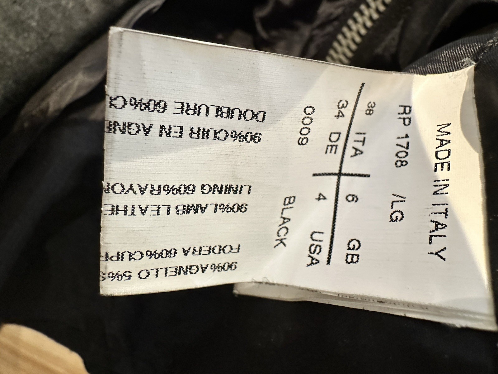 rick owens leather jacket