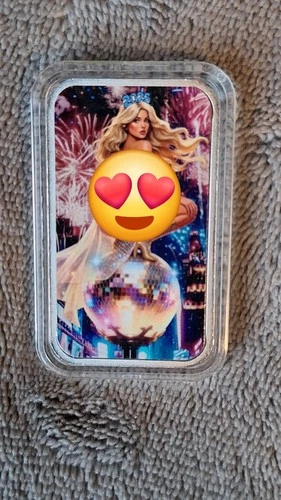 Bullion Baddies 1 oz silver bar "Bubbly Brittney" Backshot Edition Naughty W/COA