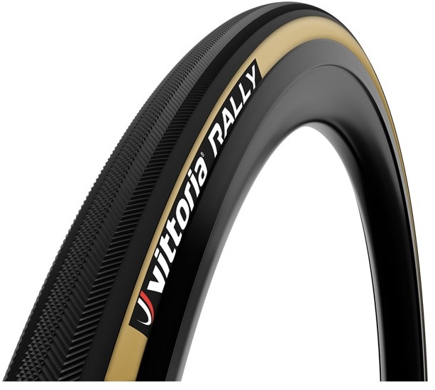 Vittoria Rally Tubular Tyre 700x25C 25mm Road Bike 700C black/tan - Image 4