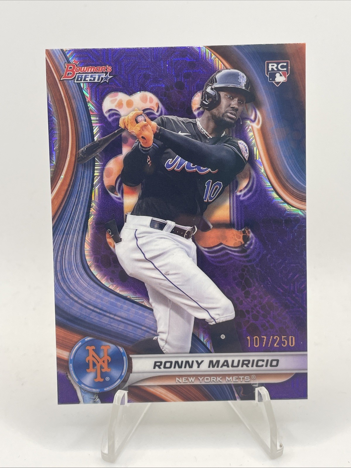 2024 Bowmans Best Ronny Mauricio Purple Mojo /250 RC Mets #41