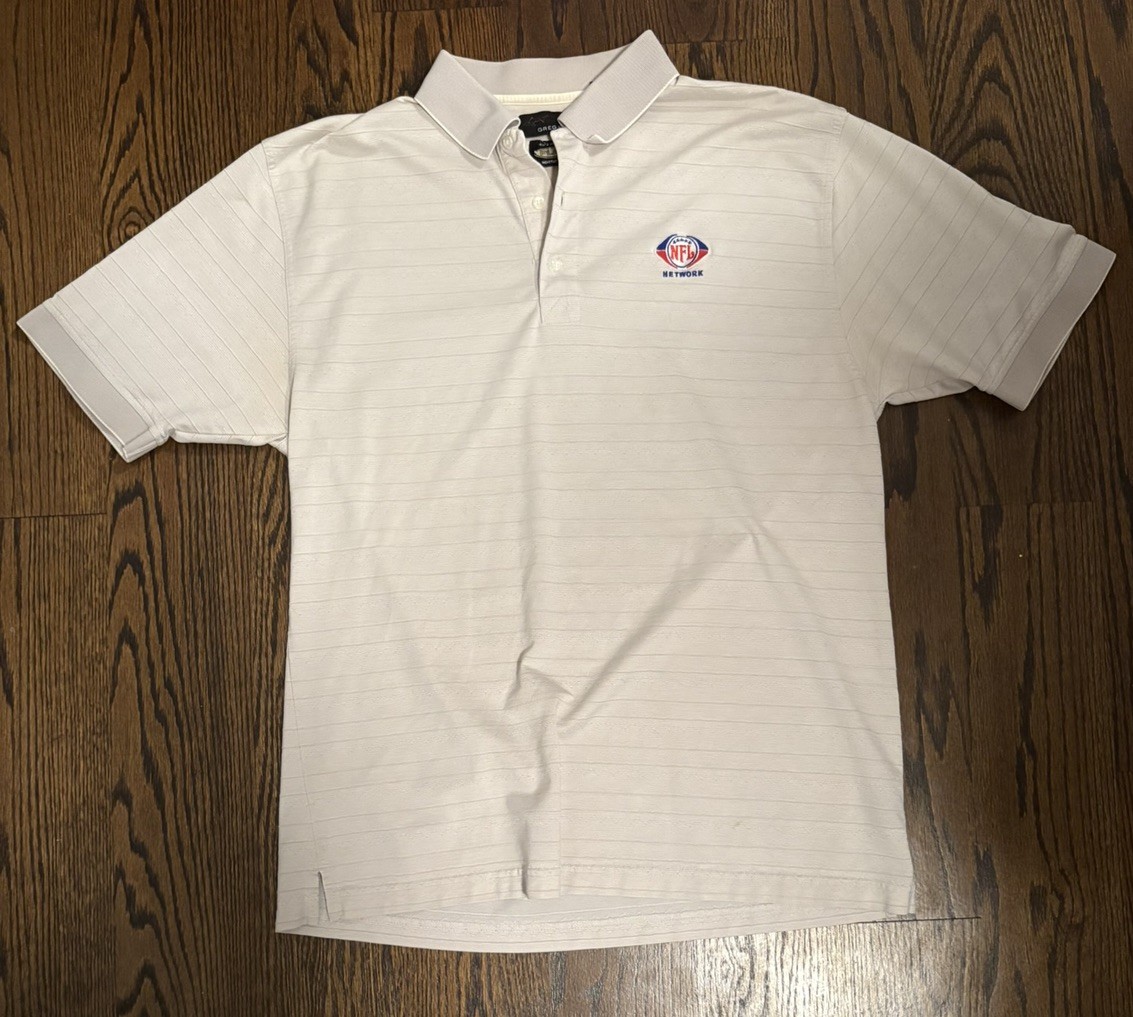 Vintage NFL Network Polo Shirt Mens XL Short Sleeve Football Sports Promo