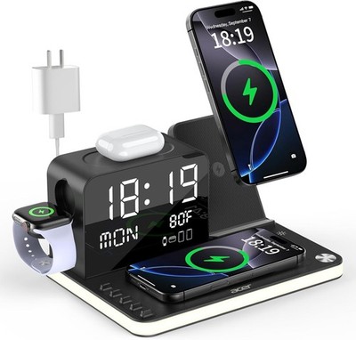 7-in-1 Wireless Charging Station for iPhone Apple Watch AirPods