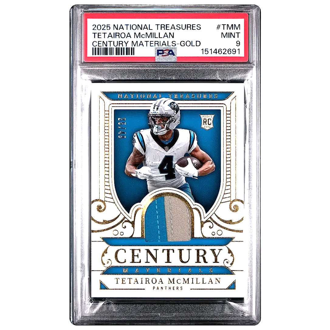 Tetairoa McMillan Panini National Treasures Century Materials #TMM Gold