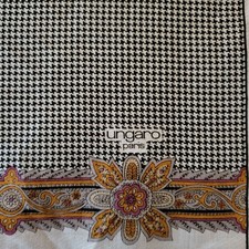 Men's Ungaro Cotton Handkerchief Pocket Square Houndstooth  Floral 17" Hanky