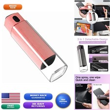 CUIUD Screen Cleaner Kit Spray Wipe for Phone/Tablet/TV/Monitor Pink 