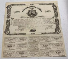 Type 57, Ball 71, 1862 $50 Confederate States of America Loan w/ 15 coupons