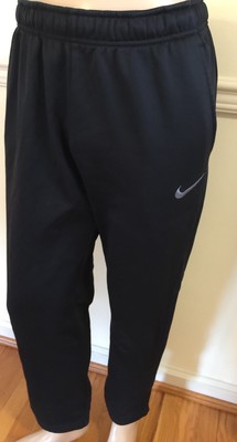 Nike Men Therma Dri Fit Sweat Pants Black 800191-010 Medium M Dri-Fit  Athletic