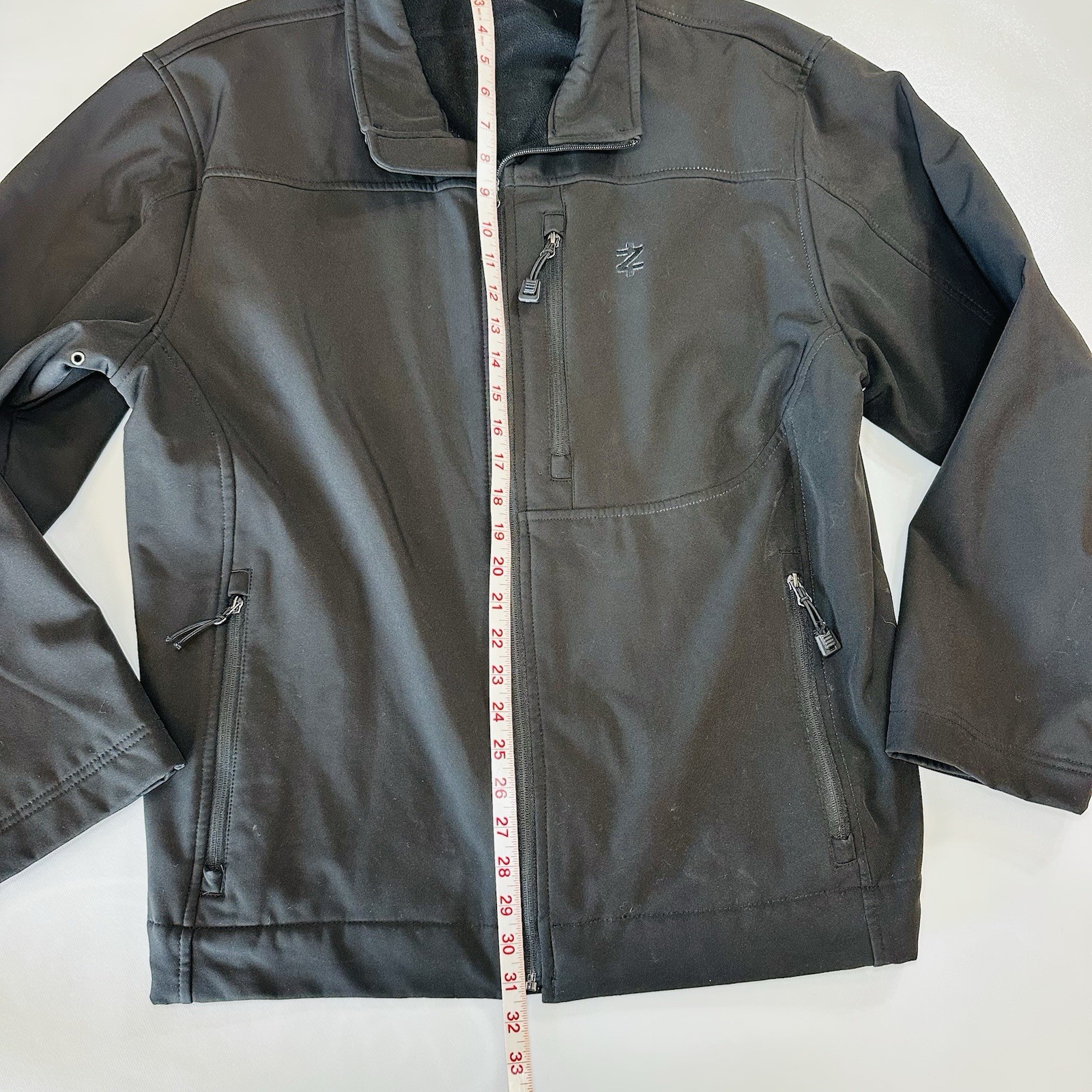 IZOD Performance Softshell Jacket Black Full Zip … - image 4