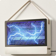 GeckoMan Insektenvernichter BUGZILLA2202 elektrisch mit 2 Ersatzbirnen 20W Wei&szlig;