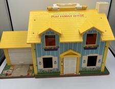 Vintage 1969 Fisher Price Blue & Yellow Little People P
