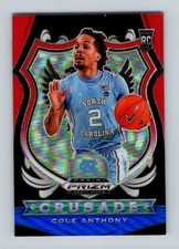 2020-21 Panini Prizm Draft Picks Prizms Red White and Blue #89 Cole Anthony RC