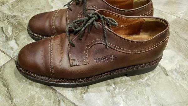 Men Camel Active Heels Brown Leather 43