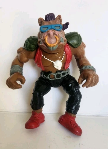 1988 TMNT Bebop Action Figure Toy Vintage Teenage Mutant Ninja Turtles Hard Head