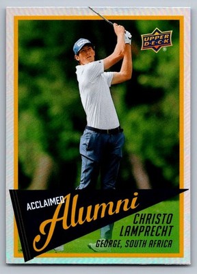 2026 UPPER DECK ACCLAIMED ALUMNI GOLF CARD #AL-9 CHRISTO LAMRECHT