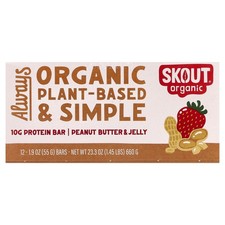 Protein Bar, Peanut Butter Jelly, 12 Bars, 1.9 oz 55 g Each
