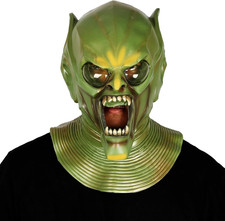 Bulex Scary Green Mask Alien Costume Realistic Full Face Costume Horror Party De
