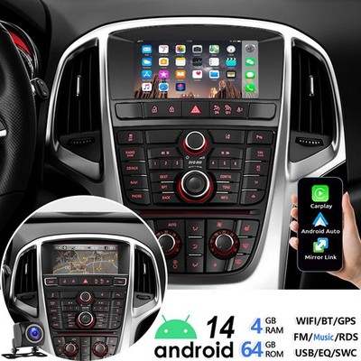 Für Opel Astra J 2010-2015 Android 15 4+64GB Carplay Autoradio GPS Navi WiFi RDS