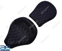 Vorder- Und RüCksitz Set Schwarz Leder FüR Royal Enfield Classic 650 S2U