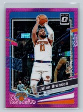 2023-24 Donruss Optic #158 Jalen Brunson Hyper Pink NBA New York Knicks