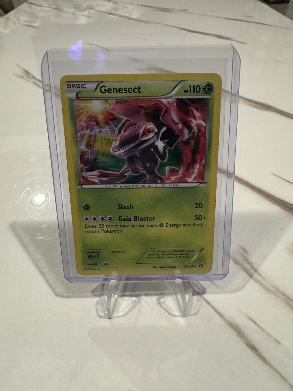 Genesect 16/113 Legendary Treasures Holo Good Condition