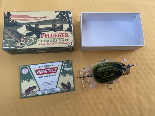 Pflueger Kent Floater 1999 Reissue GREEN FROG New In Box Frog Fishing Lure