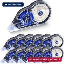 Correction Tape, 10 Pack 33Ft White Correction Tape Roll Easy-to-Use Applicator