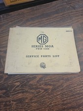 Mga Twin Cam Factory Service Parts List Publication No Akd1296
