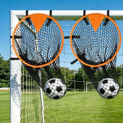 Soccer Goal Target 2 Pack, 17-Inch Top Bins Corner Shooting Accuracy Trainer ...